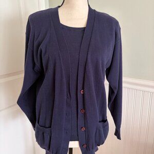 Vintage Calvin Klein Sport navy shell and sweater